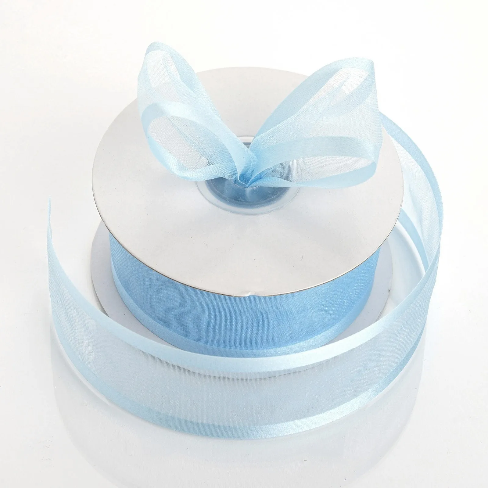 1.5" Baby Blue Satin Edge Ribbon - 25 Yards