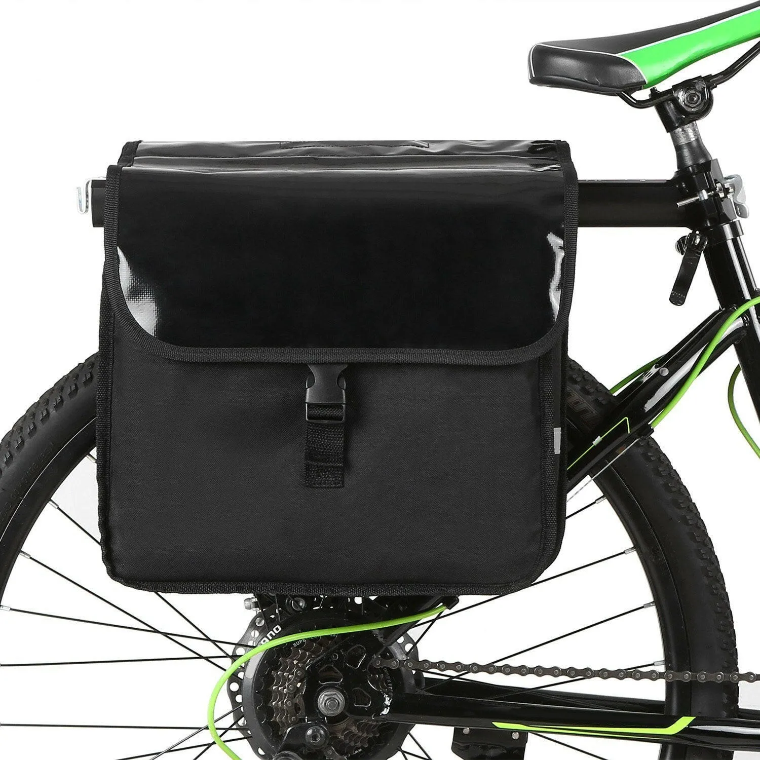 28L Water Resistant Bicycle Rear Seat Carrier Bag Rack Trunk Bags Bike Commuter Bag Pannier