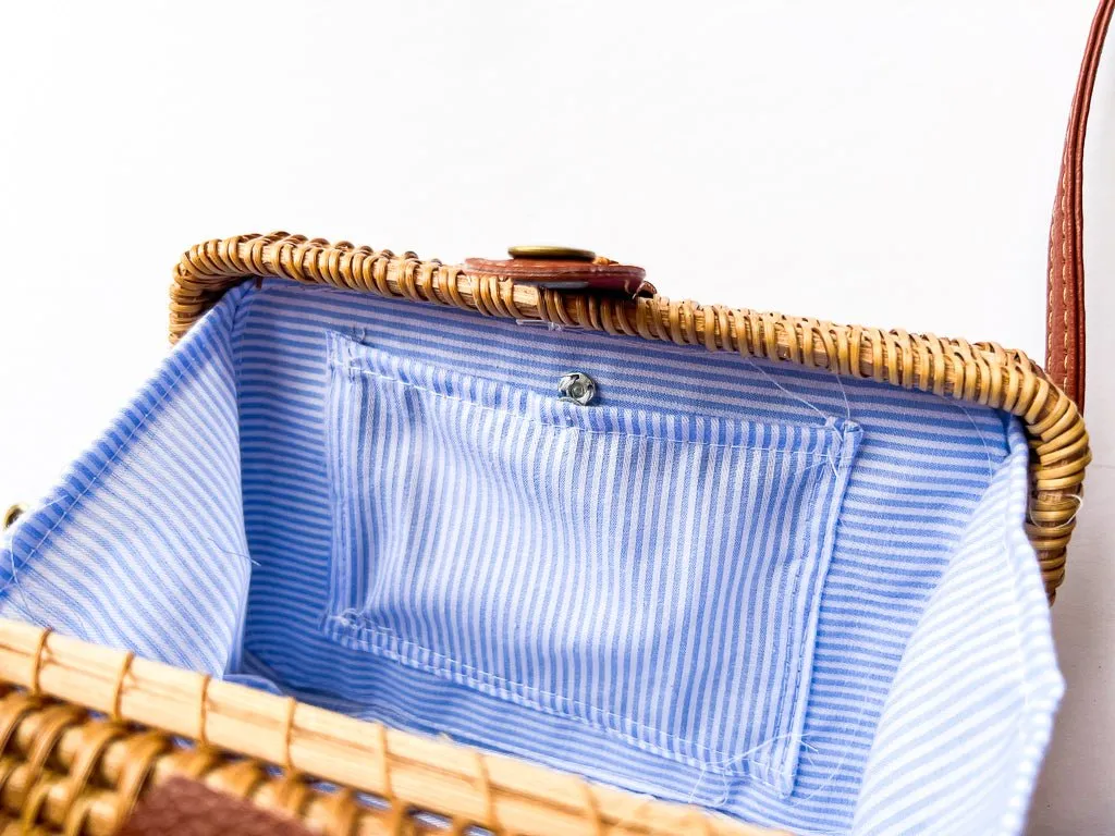 2x4 Rectangle Wicker Bag