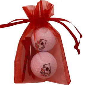 4 Aces 2 Golf Balls & 4 Tees Pack