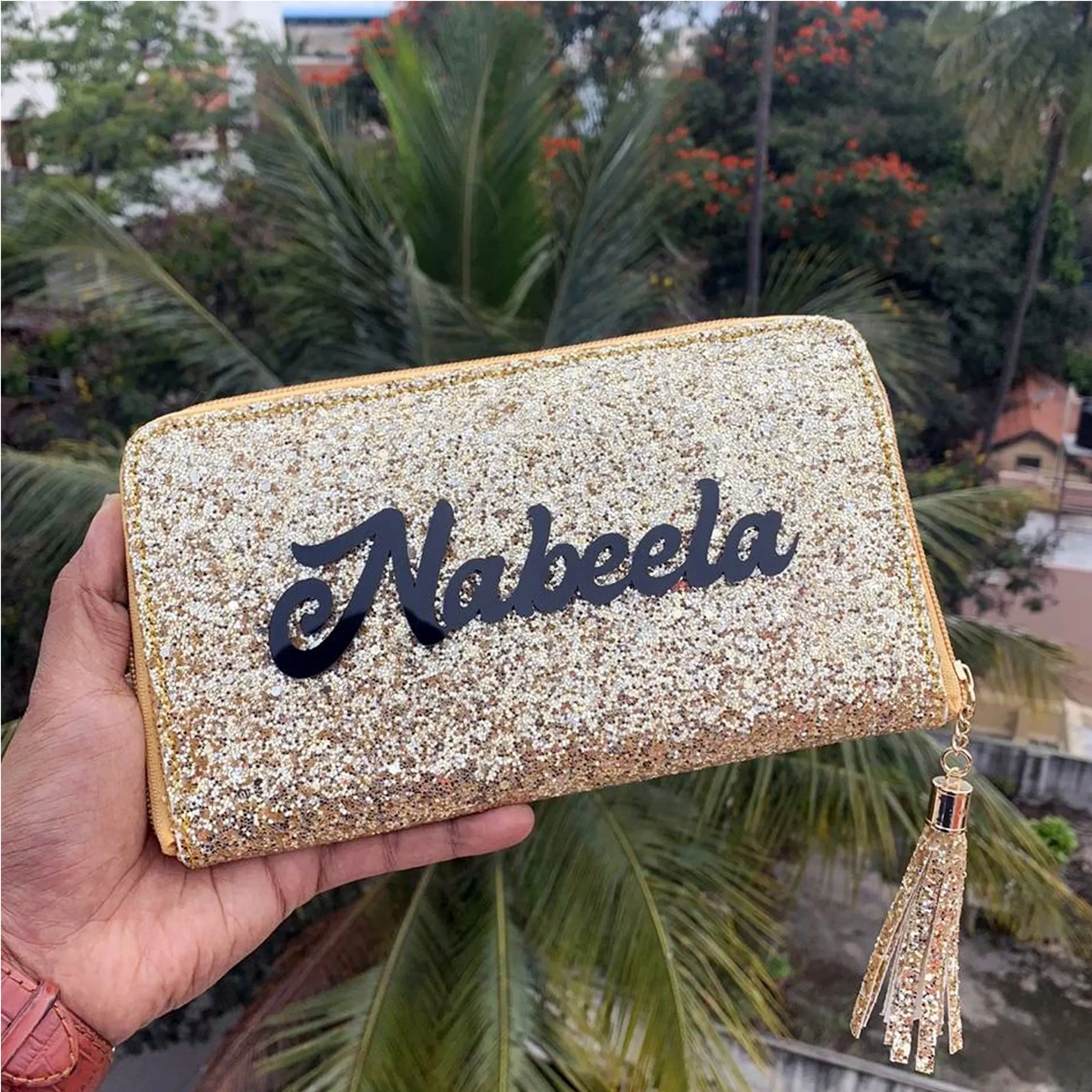 4D Glitter Ladies Wallet