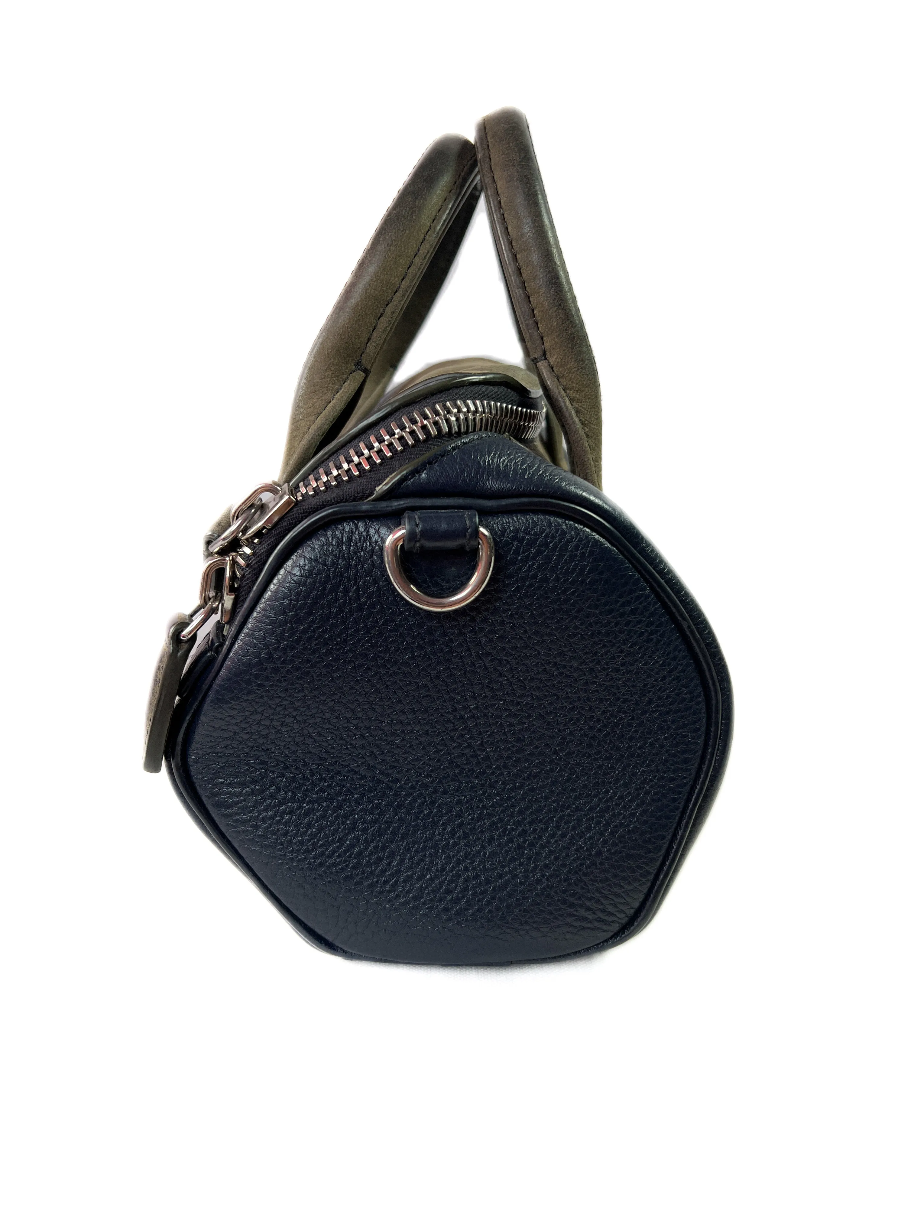 Alexander Wang navy and olive mini rockie rocco crossbody