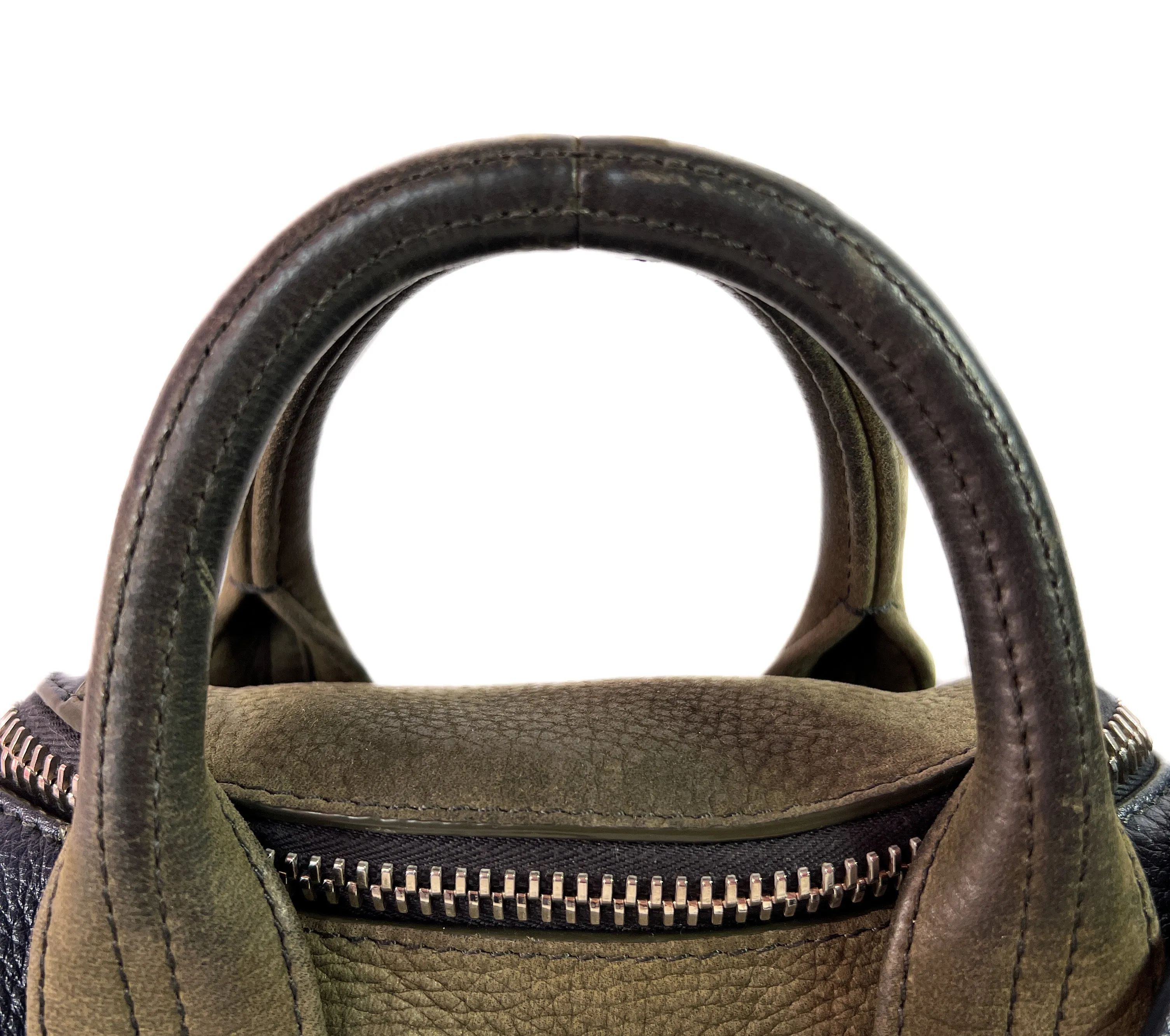 Alexander Wang navy and olive mini rockie rocco crossbody