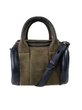 Alexander Wang navy and olive mini rockie rocco crossbody