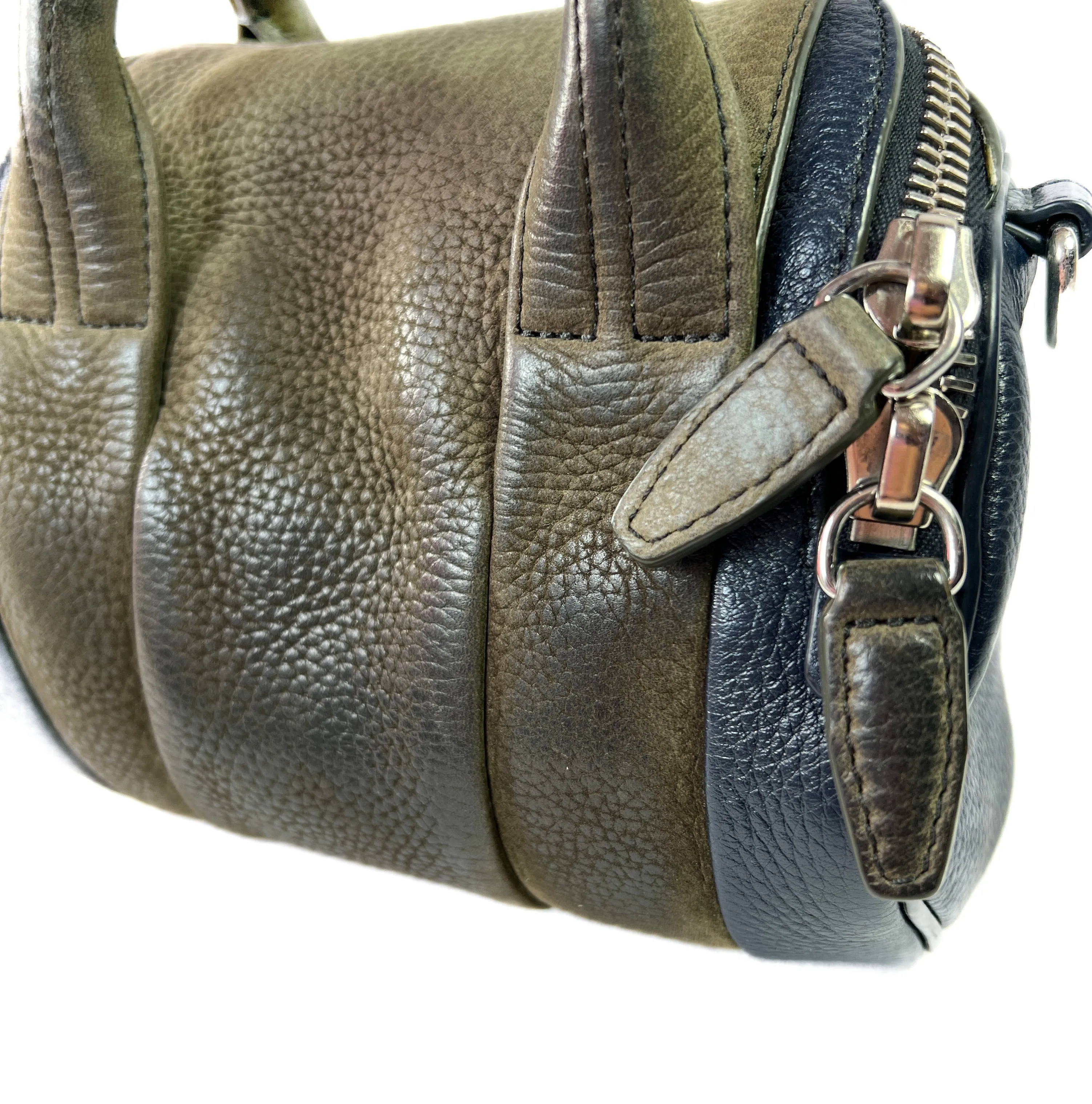 Alexander Wang navy and olive mini rockie rocco crossbody