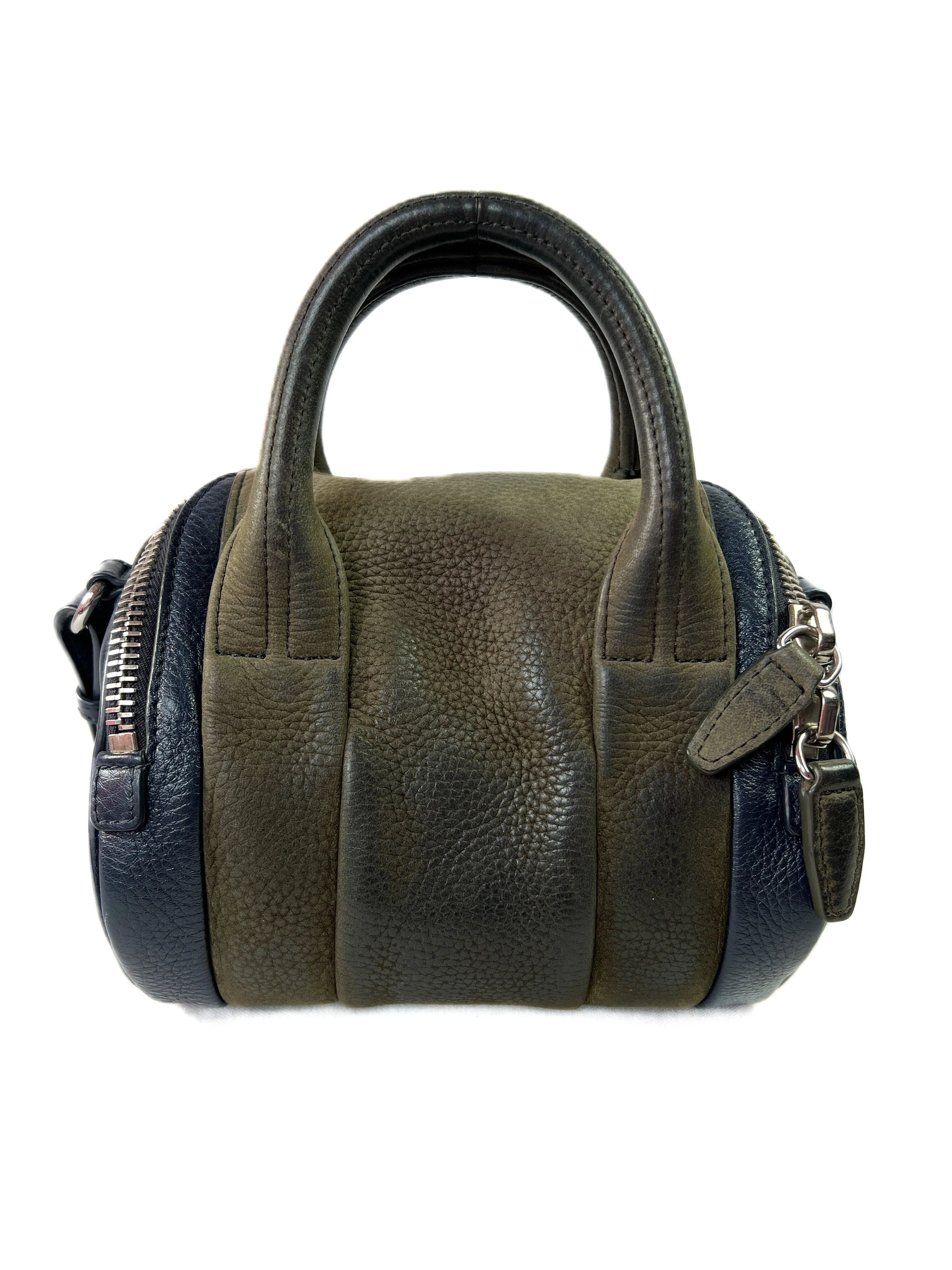 Alexander Wang navy and olive mini rockie rocco crossbody