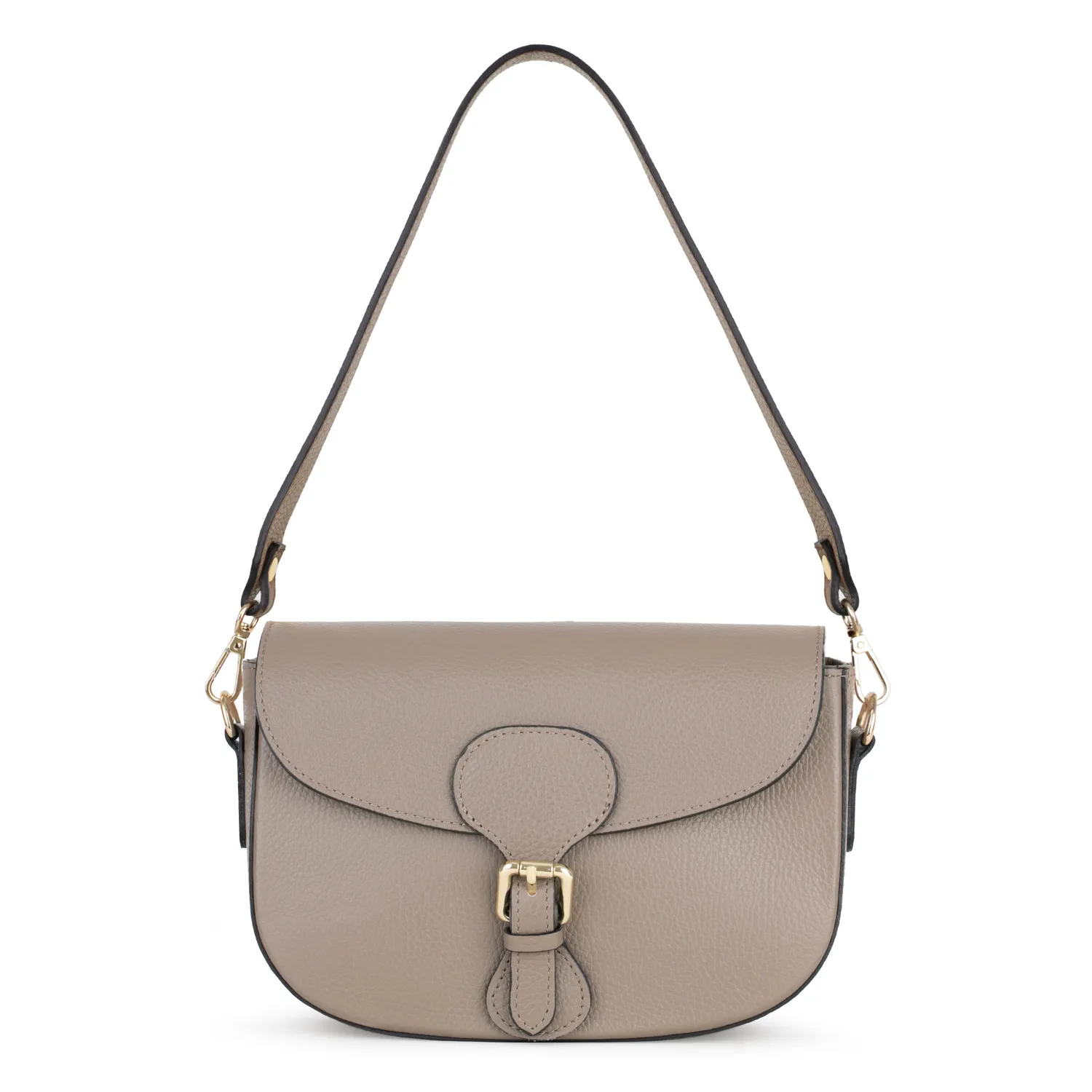 Alice Leather Crossbody Bag - Taupe