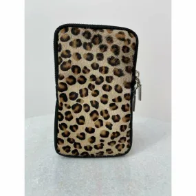 Animal Phone Case Bag in Brown Leopard