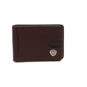 Ariat Shield Concho Brown Bifold/ Money Clip Wallet A3545102