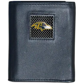 Baltimore Ravens Gridiron Leather Tri-fold Wallet Packaged in Gift Box