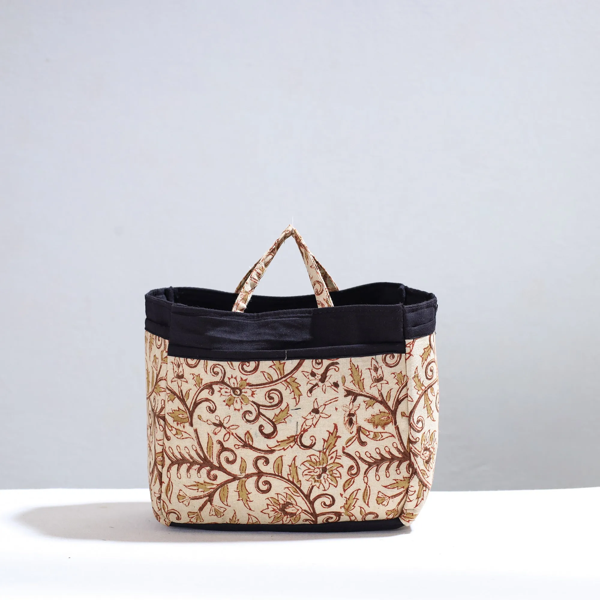 Beige - Handmade Cotton Multipurpose Cosmetic/Toiletry Bag 13