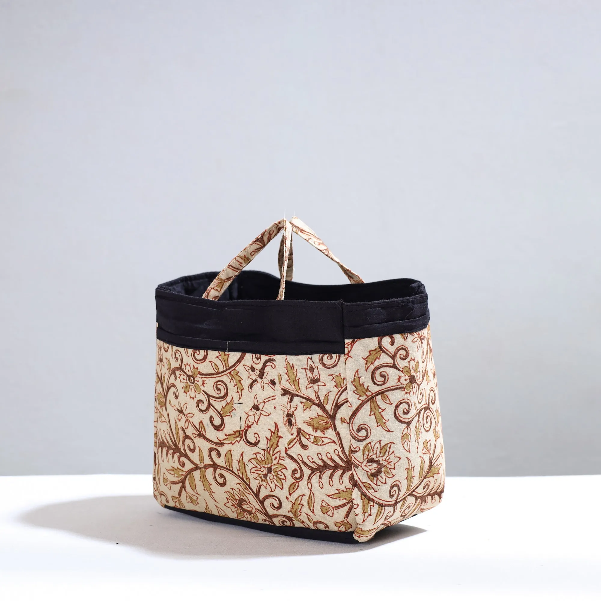 Beige - Handmade Cotton Multipurpose Cosmetic/Toiletry Bag 13