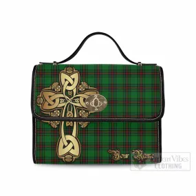 Beveridge Tartan Waterproof Canvas Bag Golden Thistle Celtic Cross Style