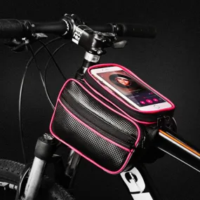 Bicycle phone bag with touch screen