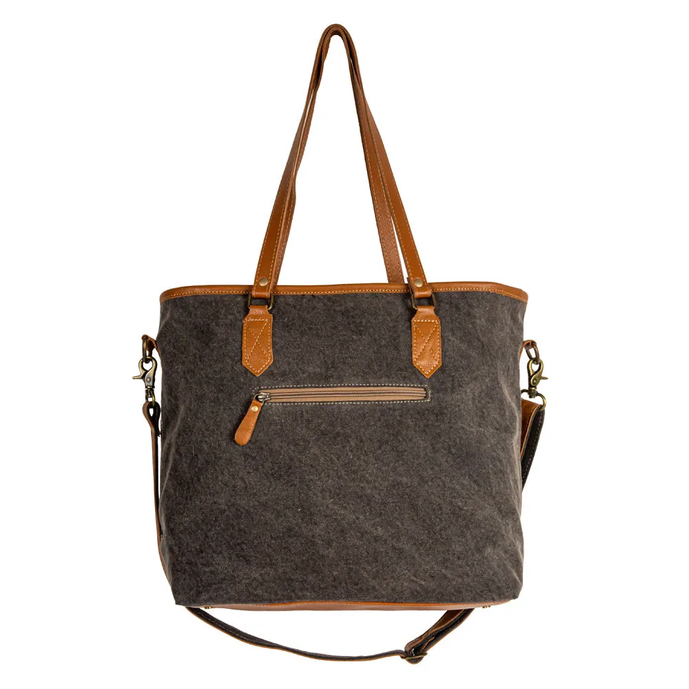 Bison Ridge Hair-On Hide Tote Bag