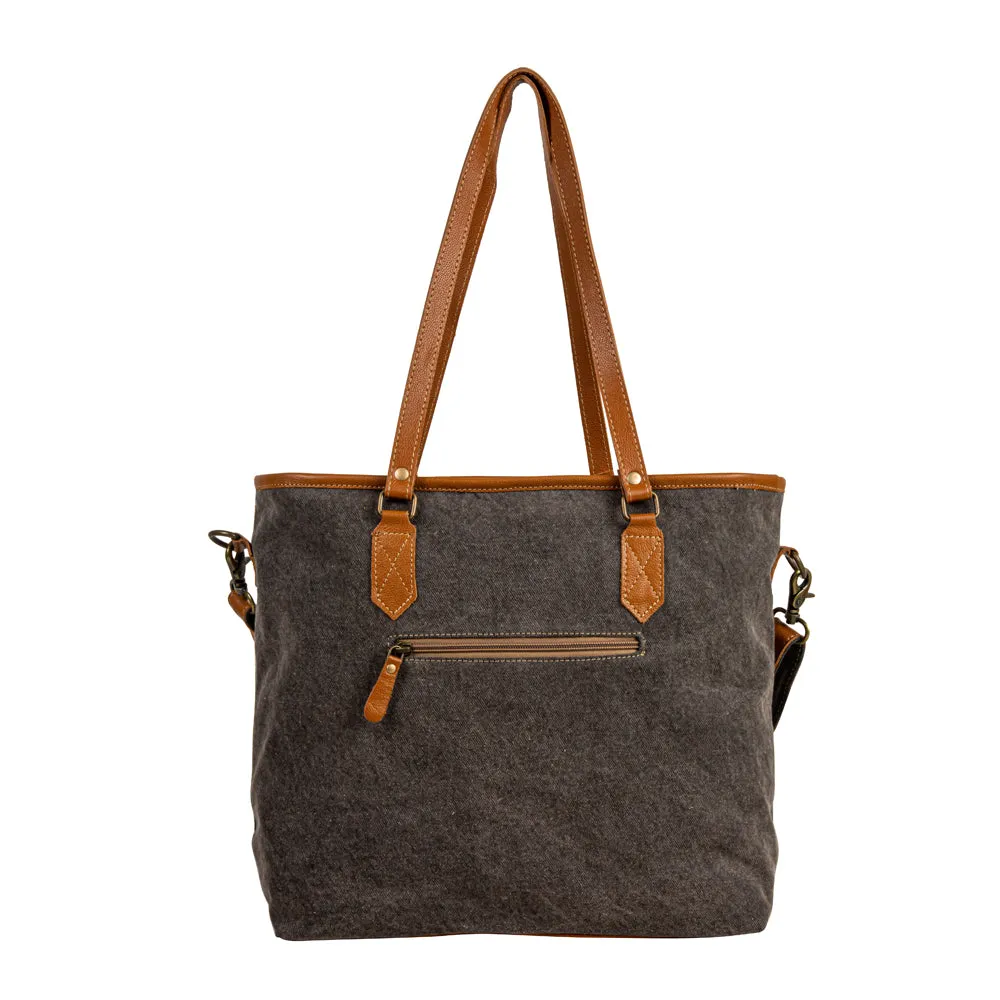 Bison Ridge Hair-On Hide Tote Bag