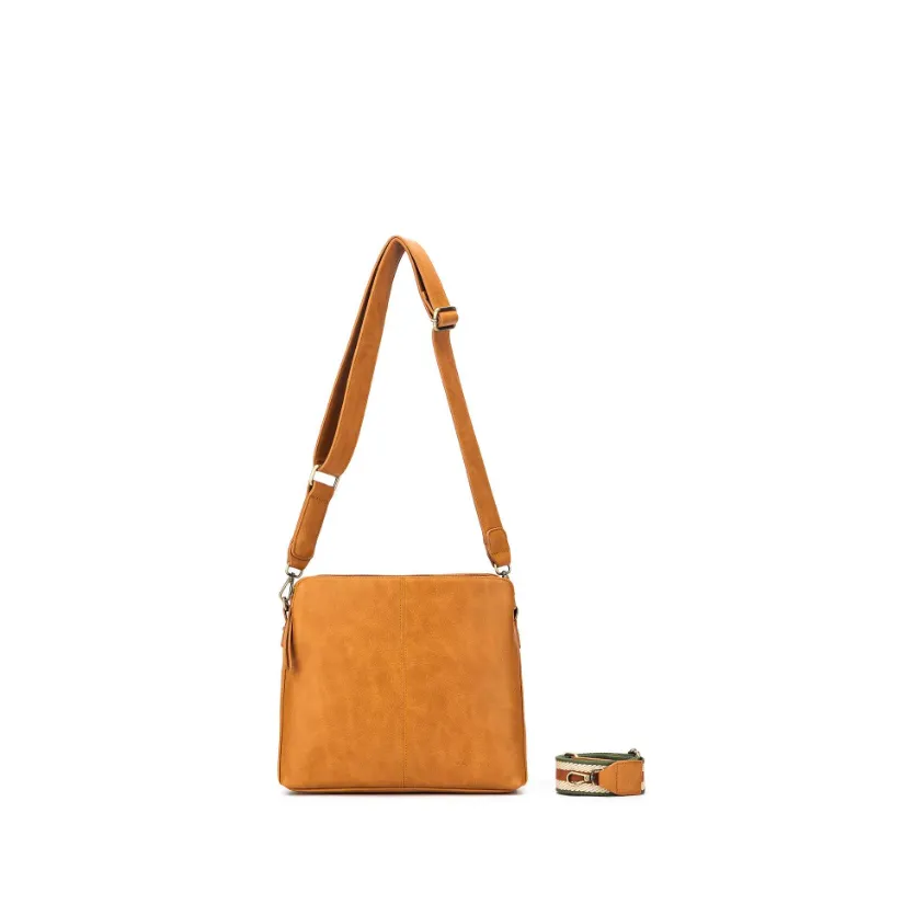 Black Caviar Designs Crossbody Bag Paige - Tan