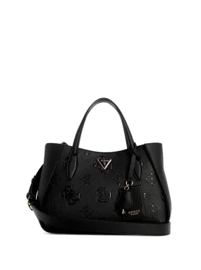 Black Logo Keandra Girlfriend Satchel Bag