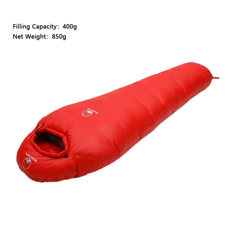 Black Snow Mummy Style Sleep Bag for Outdoor Camping 32-50 Degree Fahrenheit