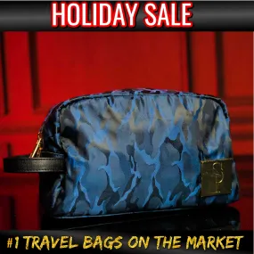 Blue Camo Nylon Toiletry (HOLIDAY SALE)