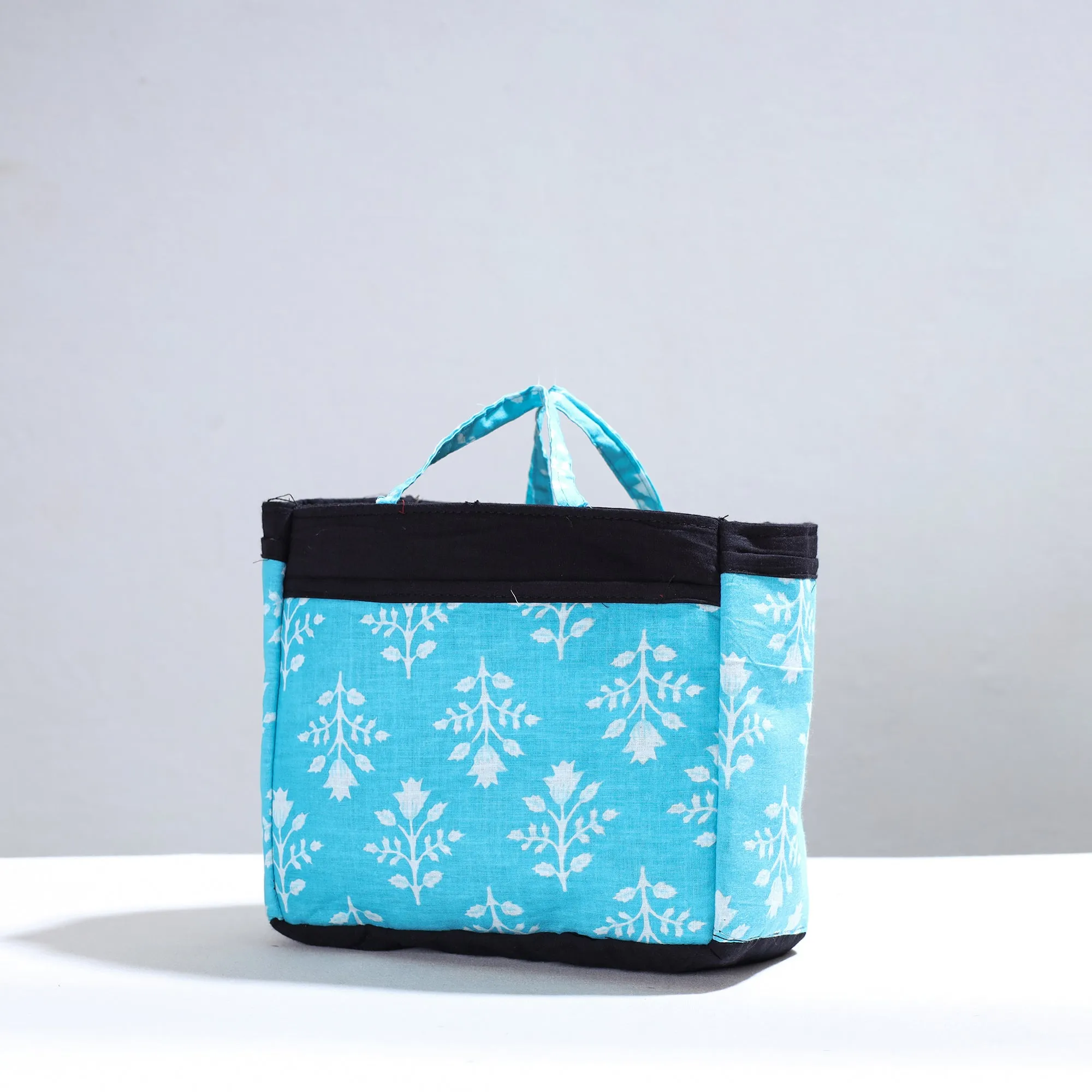 Blue - Handmade Cotton Multipurpose Cosmetic/Toiletry Bag 05