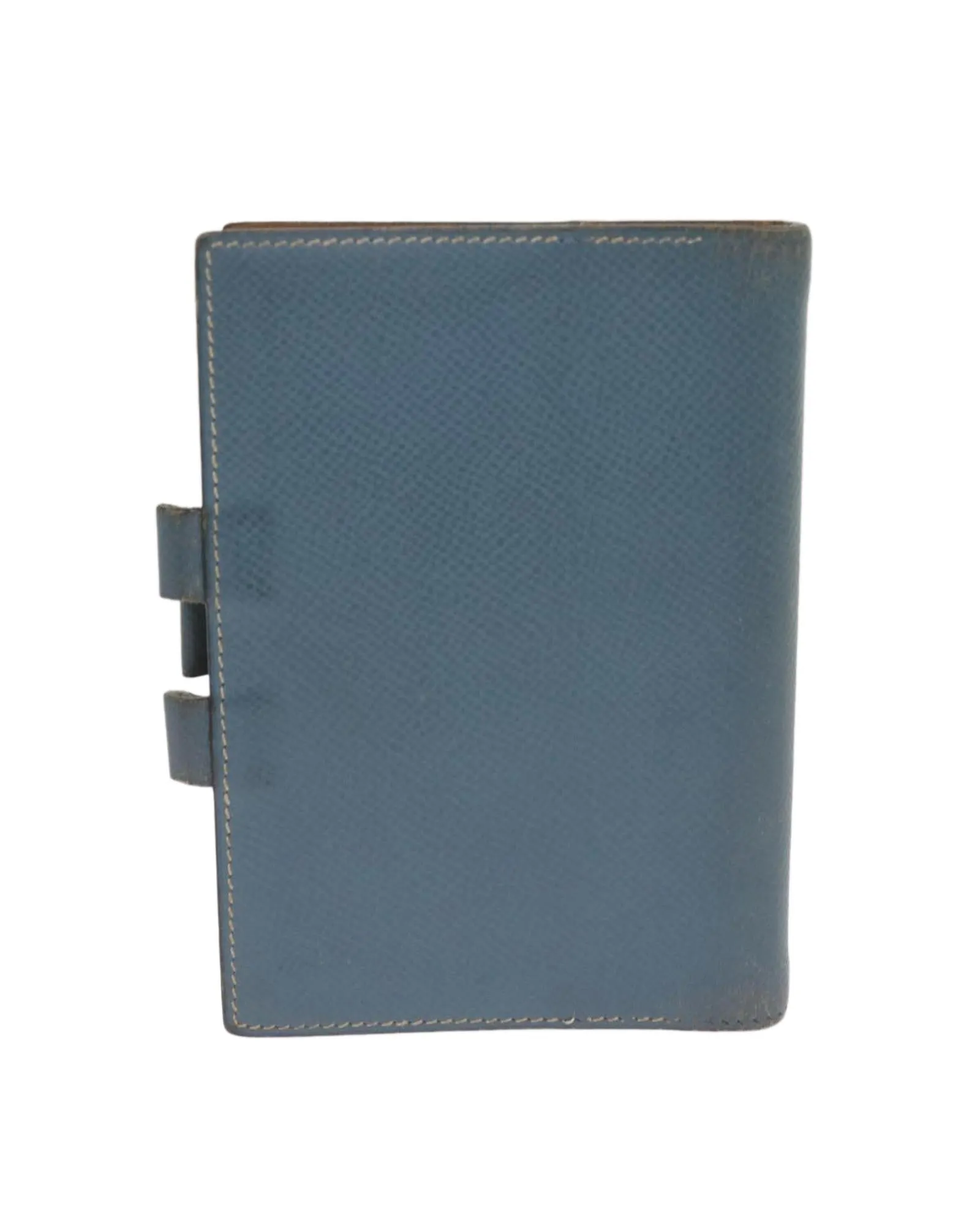 Blue Leather Day Planner Cover for Agenda GM