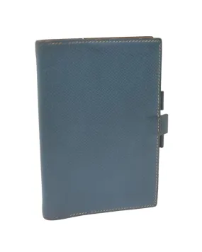 Blue Leather Day Planner Cover for Agenda GM