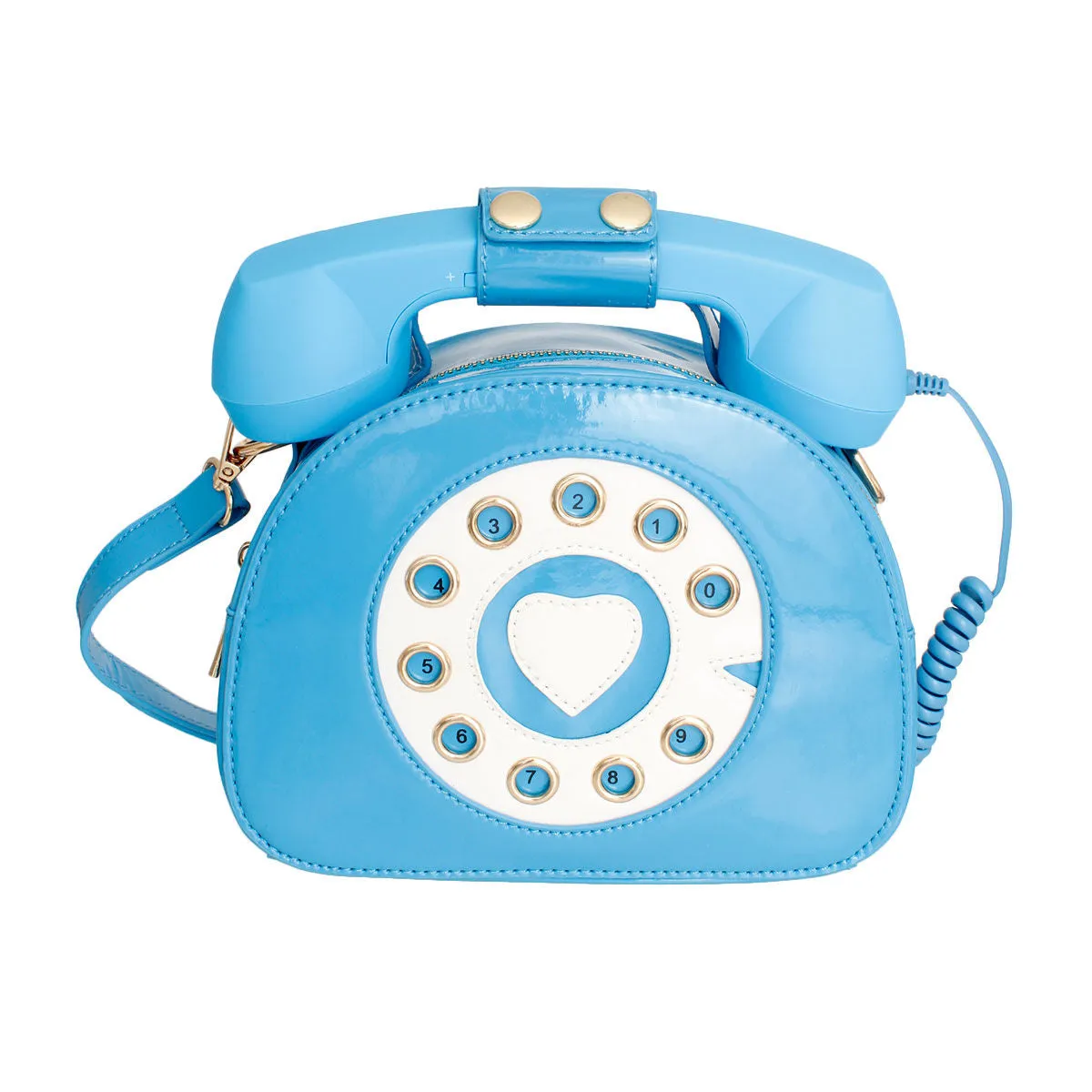 Blue Rotary Phone AUX Bag