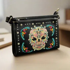 BOL Cross Body Sugar Skull Handbag