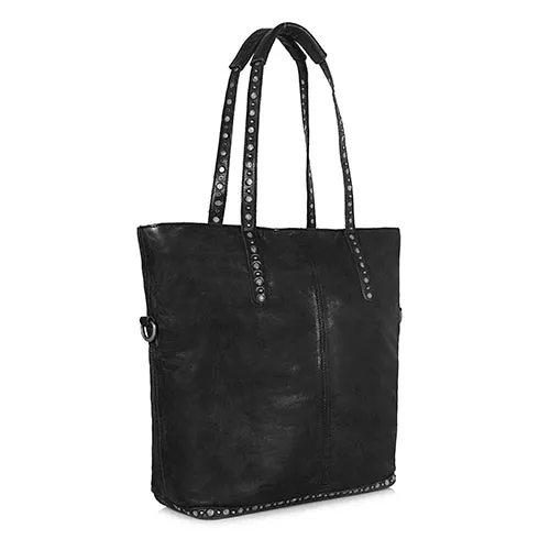 Bordeaux Distressed Rivet Tote