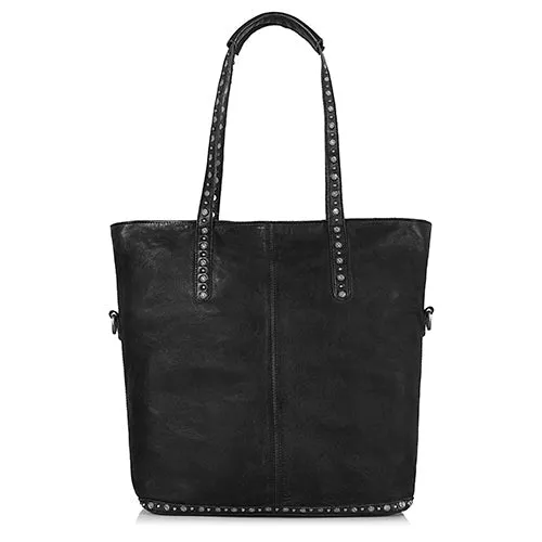 Bordeaux Distressed Rivet Tote