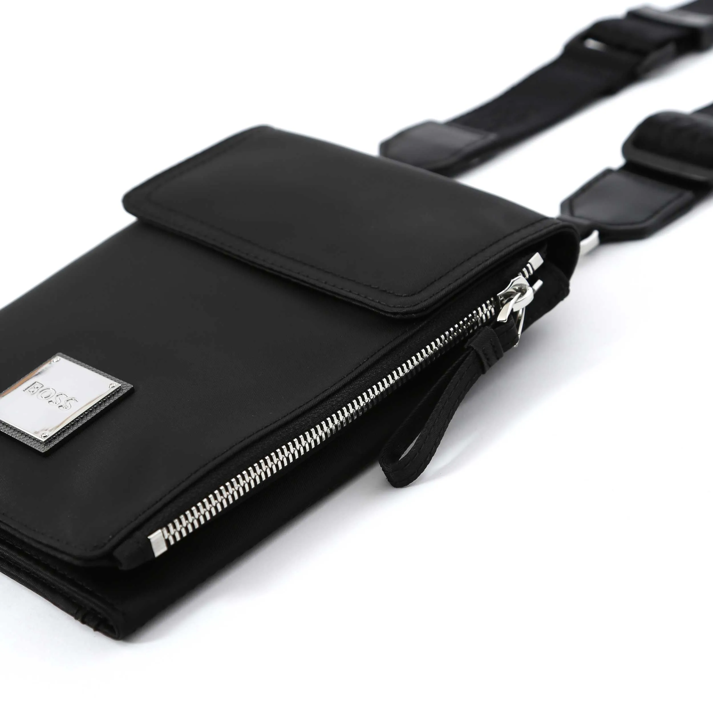 BOSS Lennon Phone Pouch Bag in Black