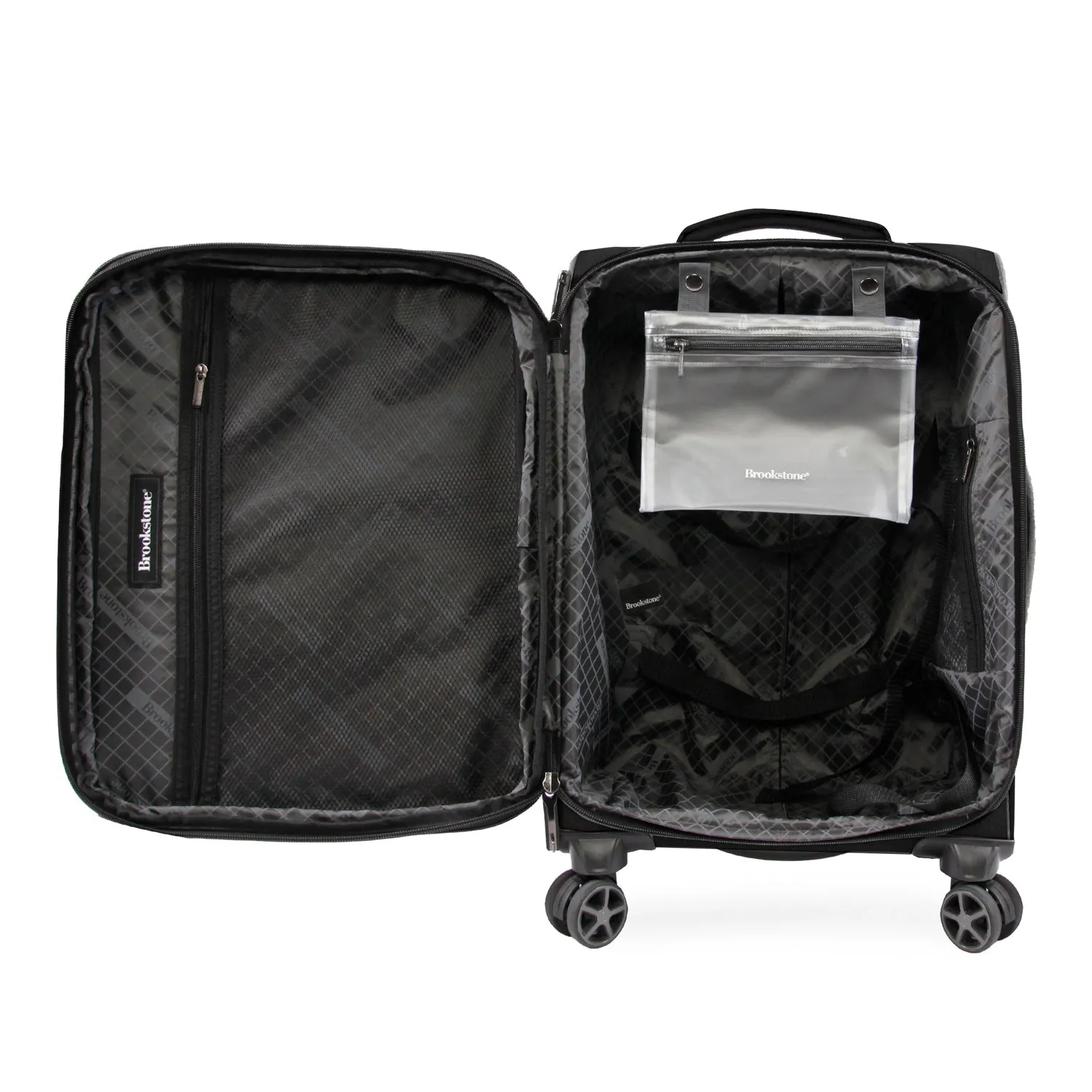 Brookstone x Christian McCaffrey - Daxton 21" Softside Carry-On Spinner Suitcase