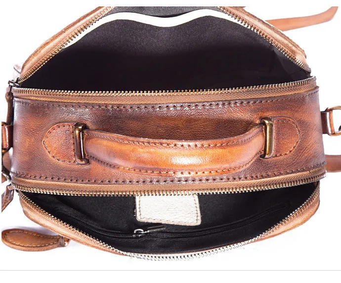 Brown Leather Crossbody Purse Leather Handbags For Women