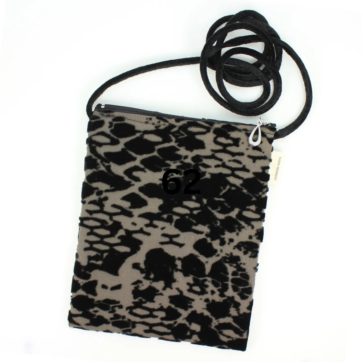 Burnout Velvet Crossbody Bag