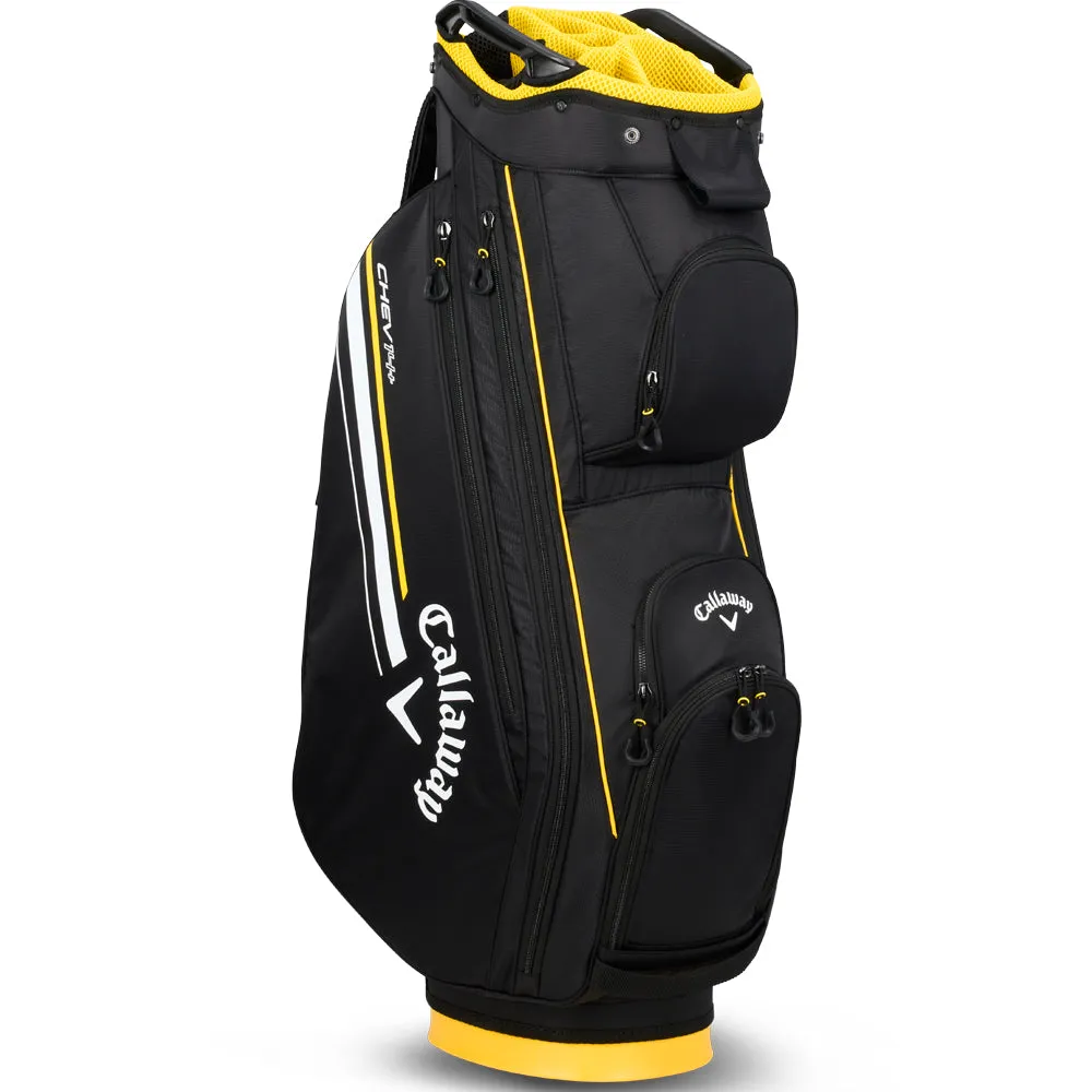 Callaway Chev 14 Plus Cart Bag - Black/Golden Rod