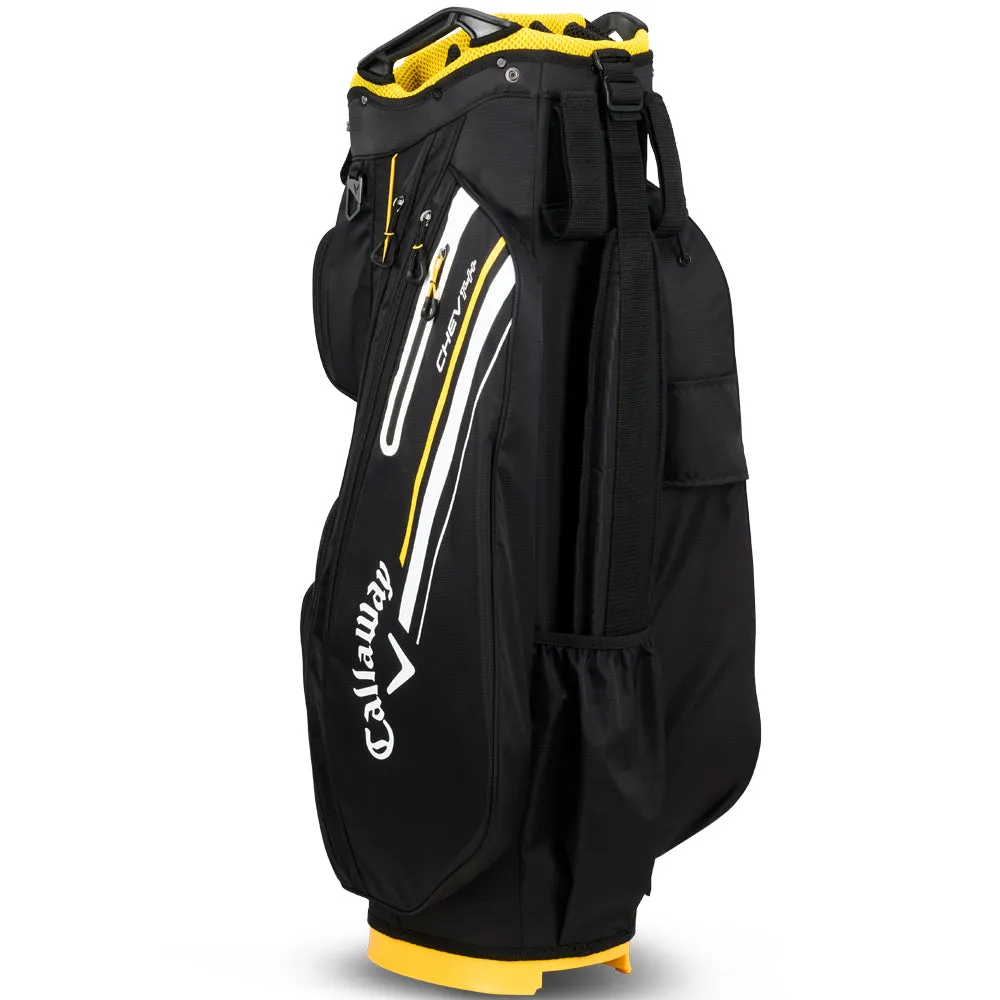 Callaway Chev 14 Plus Cart Bag - Black/Golden Rod