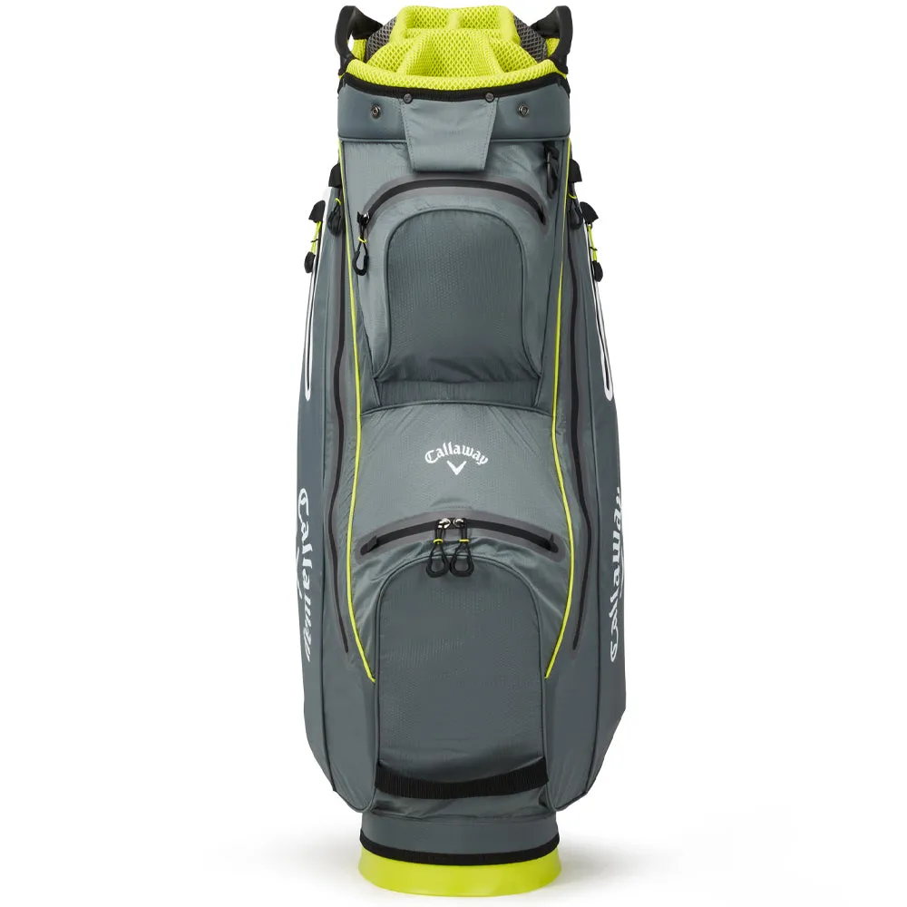 Callaway Chev Dry 14 Waterproof Cart Bag - Charcoal/Yellow