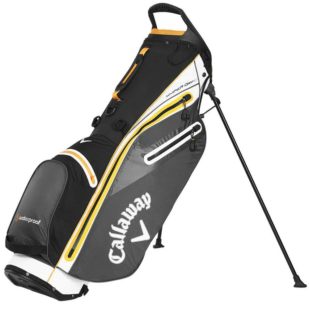 Callaway Hyper Dry C Stand Bag - Charcoal/White/Orange