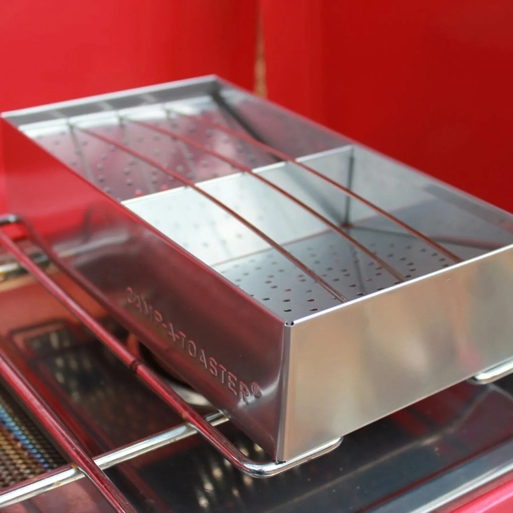 CAMP-A-TOASTER ® stainless steel • Single item • Best 2 Slice Stove Top Toaster