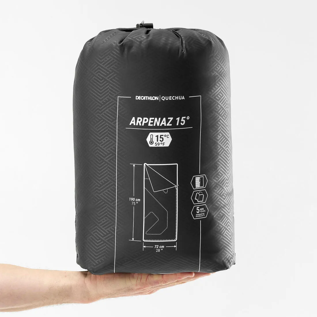 CAMPING SLEEPING BAG - ARPENAZ 15°