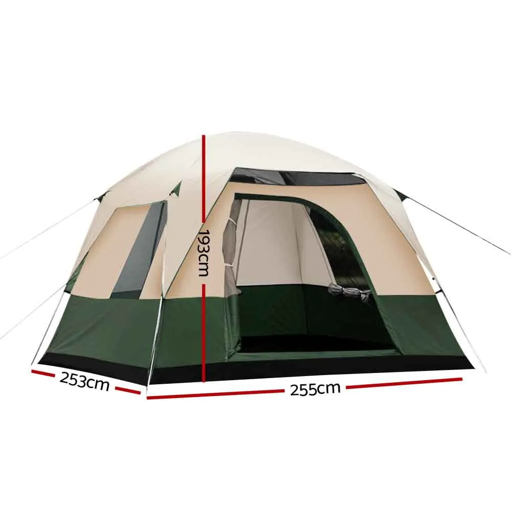 Camping Tent 4 Person Ripstop  - Green