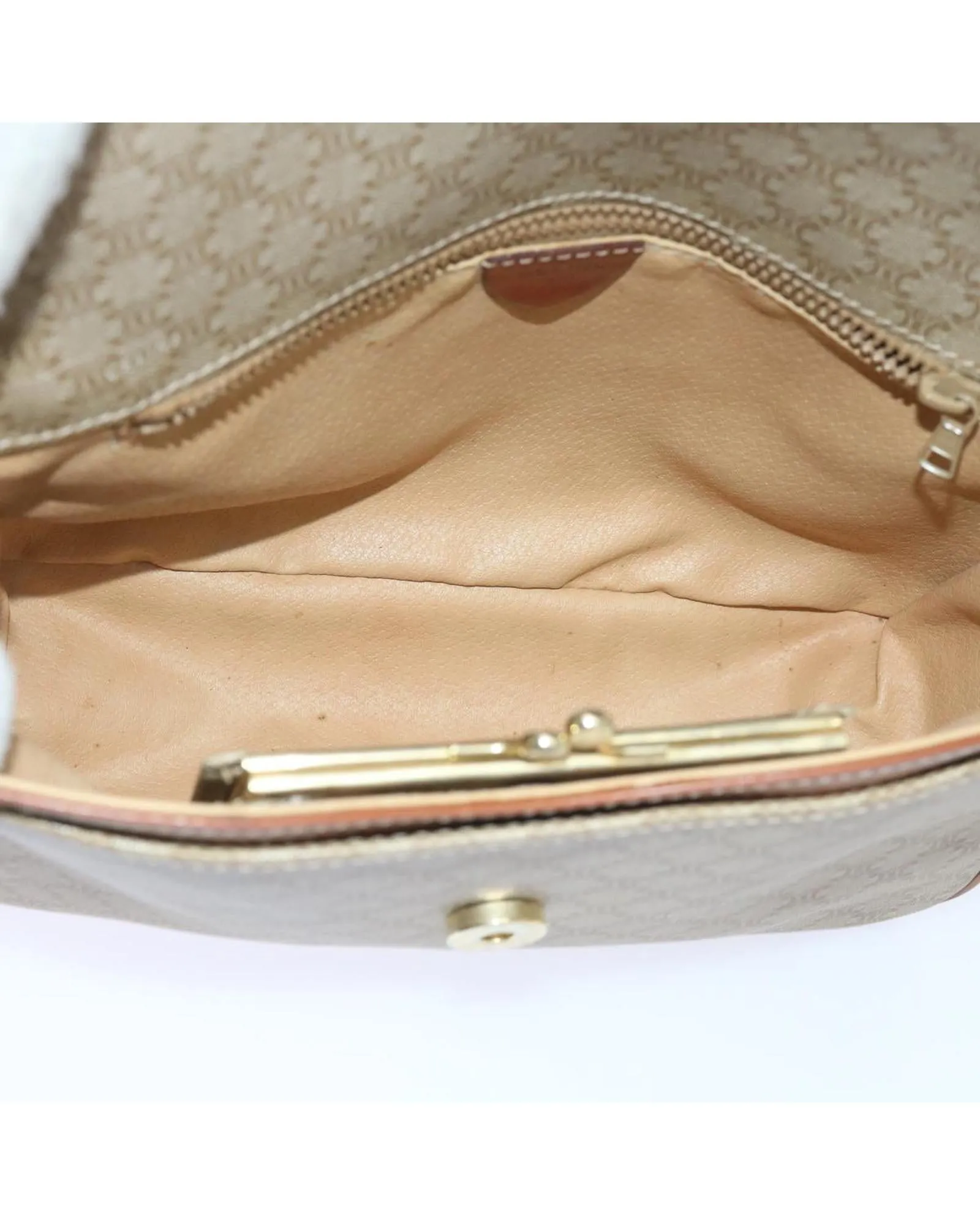 Canvas Clutch Bag 2Set - Beige Brown