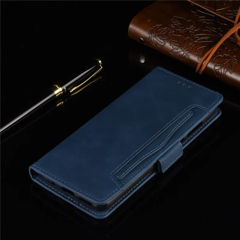 Card slot wallet case for Sony Xperia 1 II shockproof phone case Black