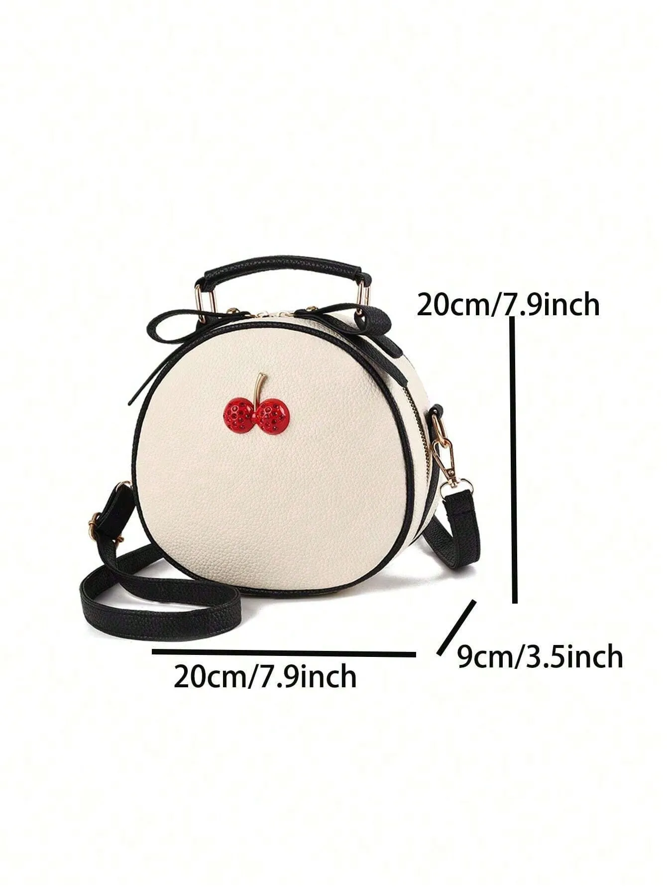 Cherry Round Crossbody Bag,