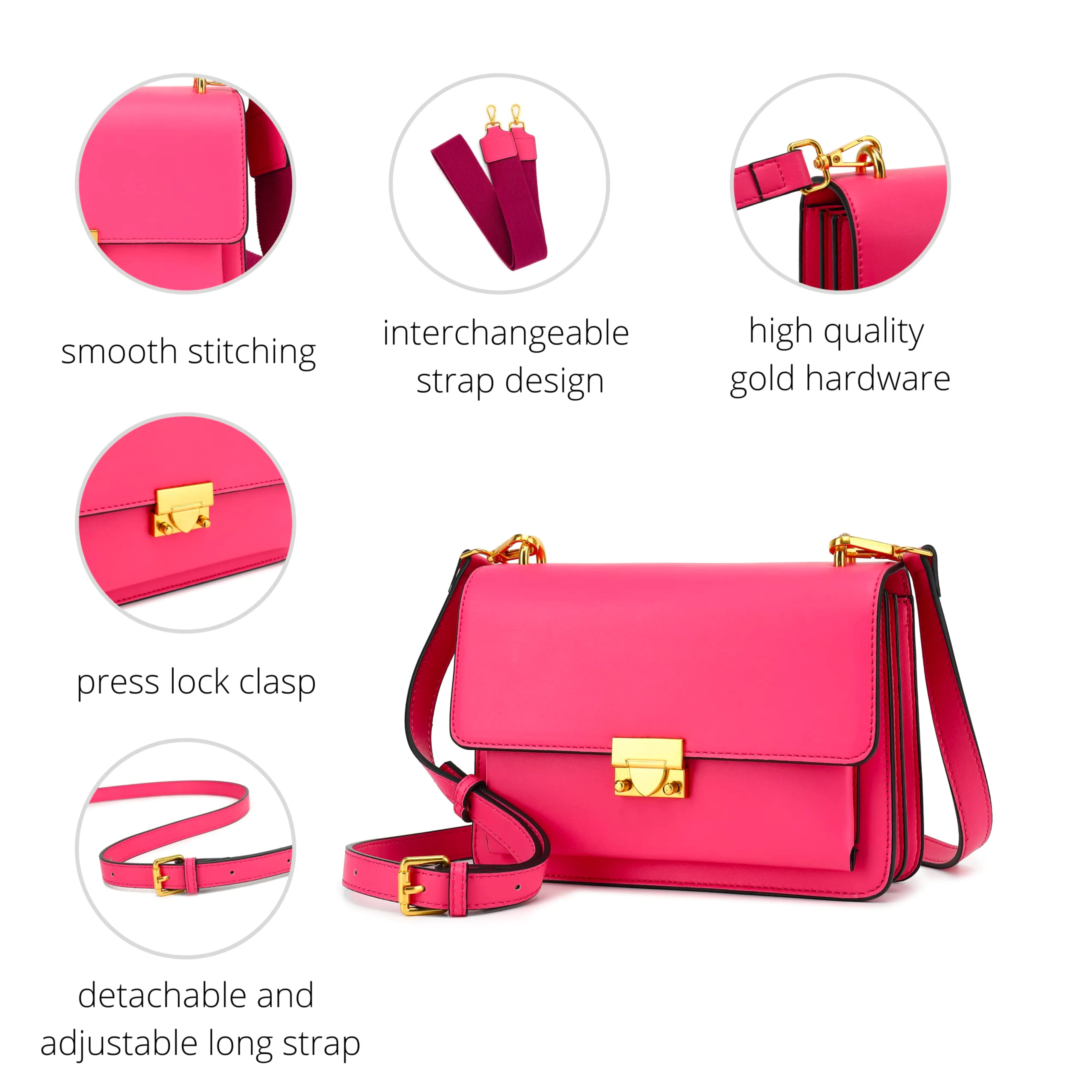 Chic Crossbody Bag, Satchel H2078