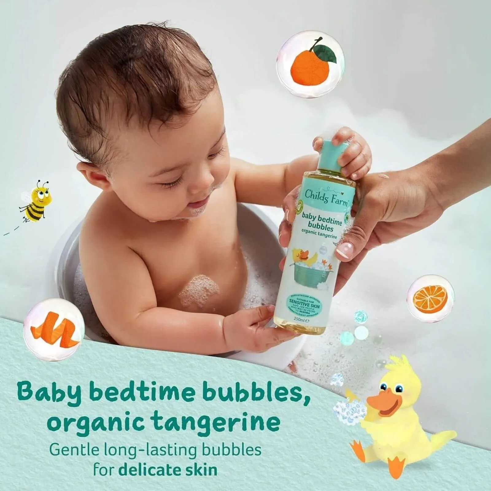 Childs Farm Baby Bedtime Bubbles Organic Tangerine 250ml