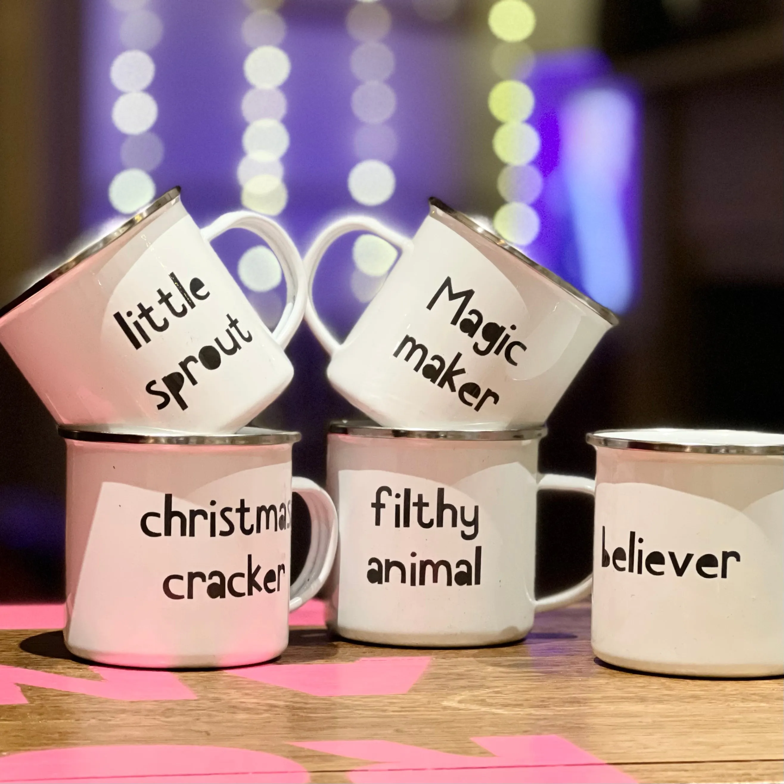 Christmas Enamel Mug and Chocolate Stocking Filler