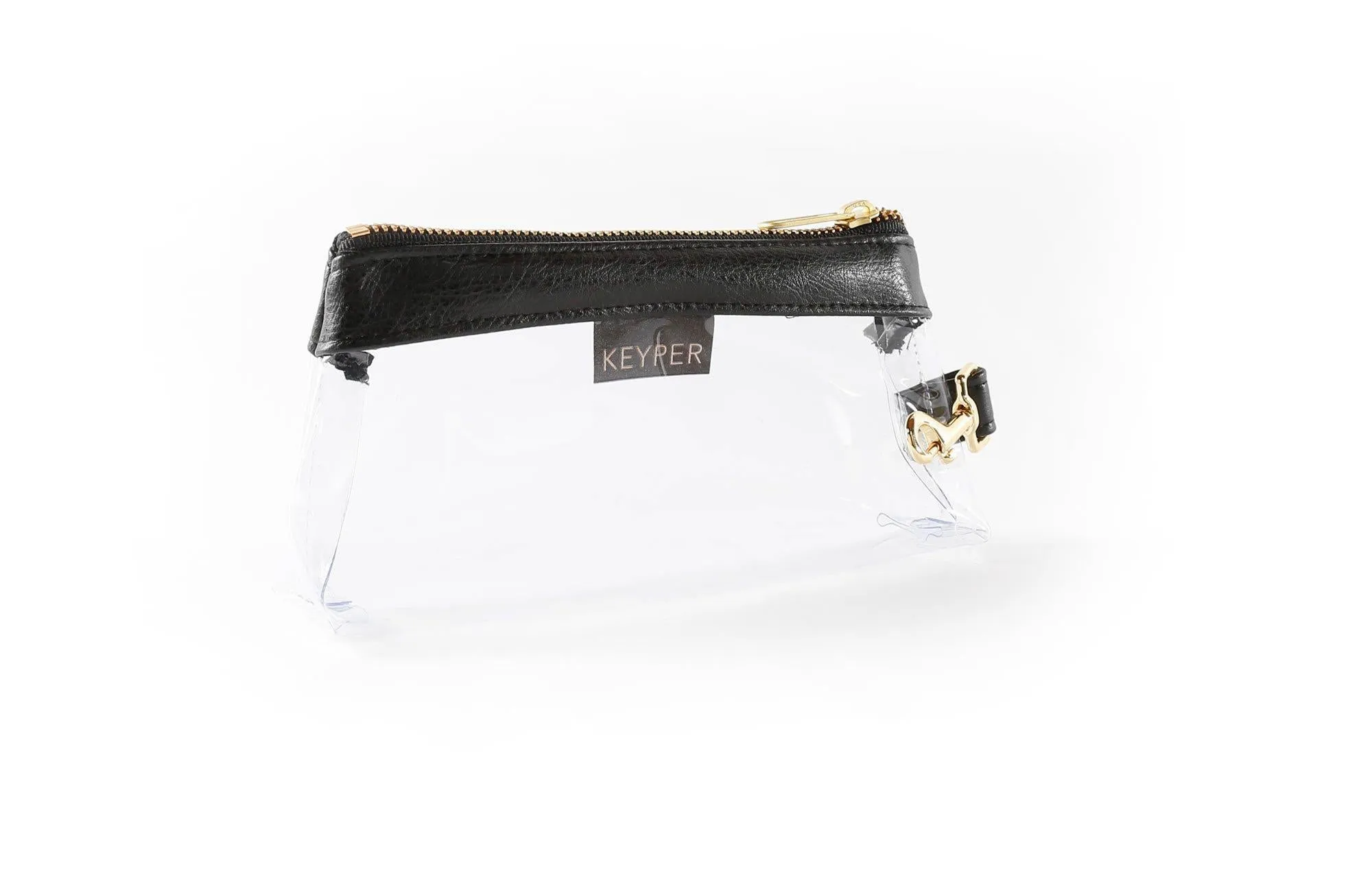 Classic Black CLEAR IT BAG • Pouch - Signature Trim