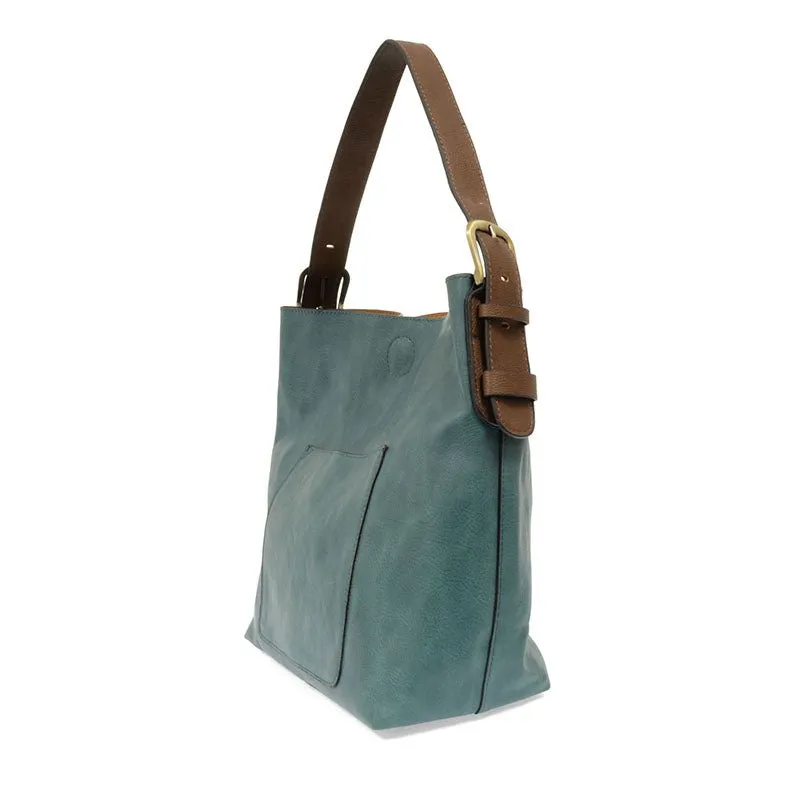 Classic Hobo Handbag with Removable Crossbody Insert